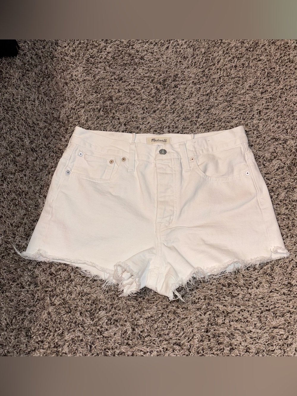Madewell relaxed denim shorts.  Size 27